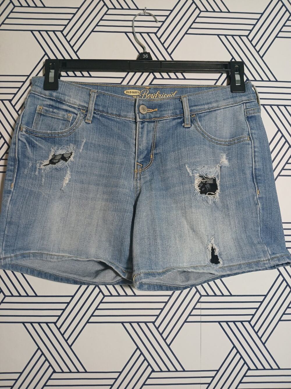 Old Navy Boyfriend Denim Shorts Size 2 • Relaxed Summer Casual